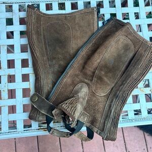 Perris Brown Suede Half Chaps